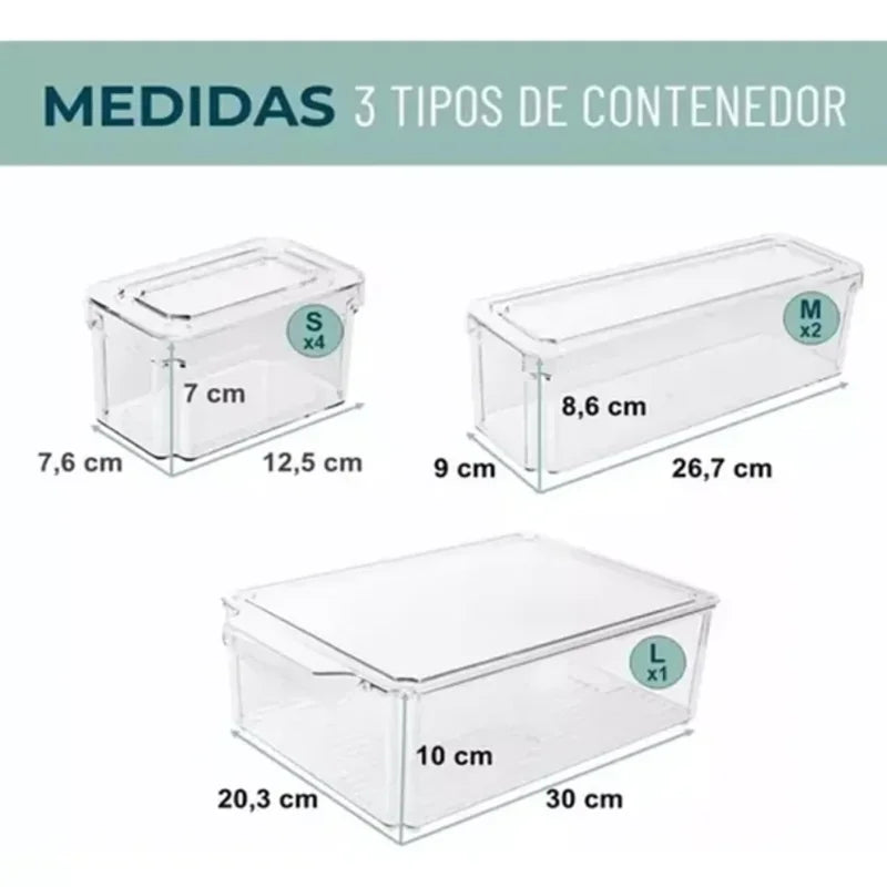 CONTENEDORES PARA REFRIGERADOR