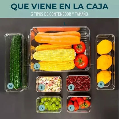 CONTENEDORES PARA REFRIGERADOR