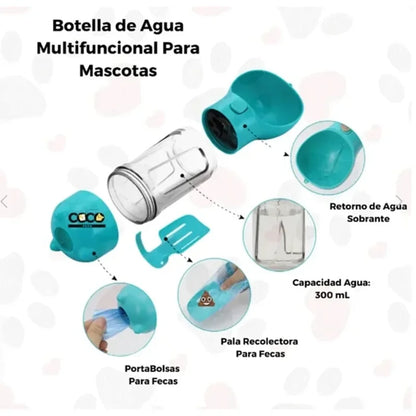 BOTELLA MULTIFUNCIONAL MASCOTAS