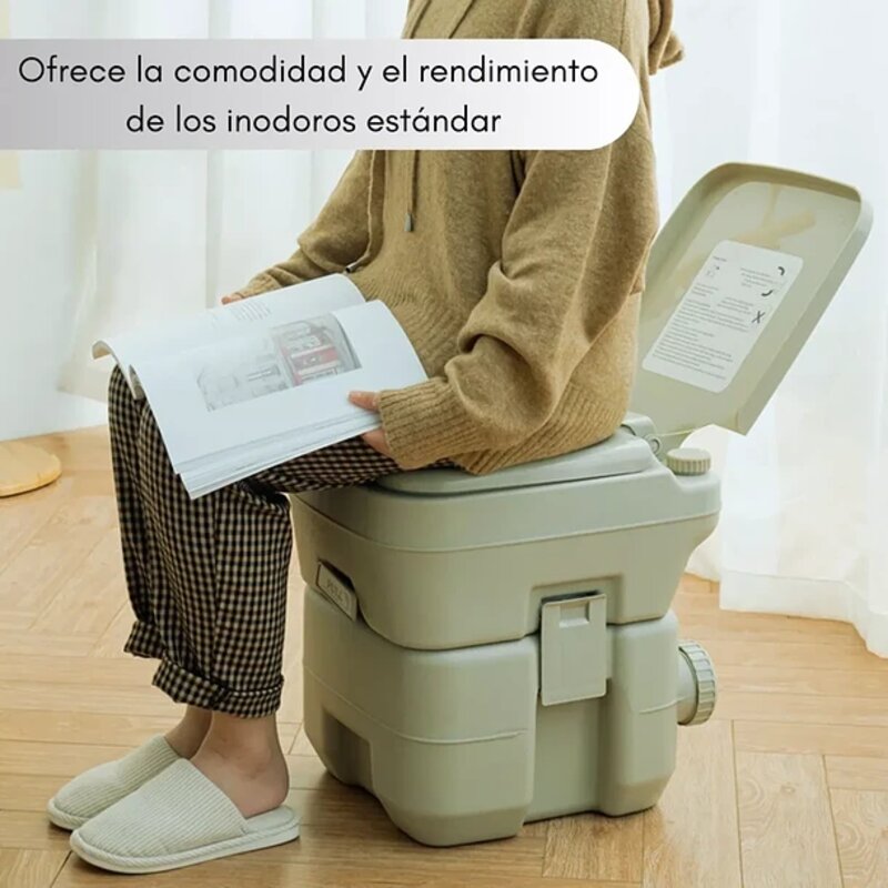 BAÑO QUÍMICO PORTÁTIL 20 LITROS