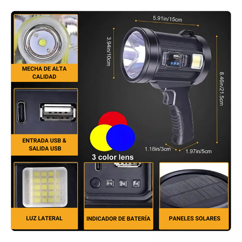 LINTERNA LED RECARGABLE